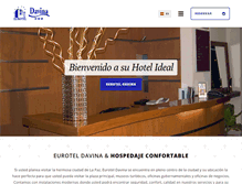Tablet Screenshot of davinahotel.com